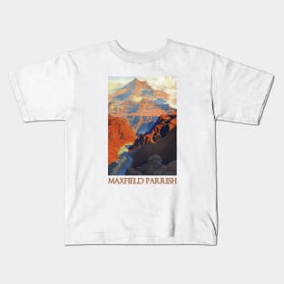 Grand Canyon (1902) by Maxfield Parrish Kids T-Shirt